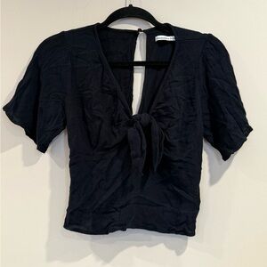 🔥Abercrombie & Fitch Women’s Black Textured Blouse Sz S EUC🔥